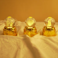 Crystal Ball LED Night Lamp with Warm Glow ( random design )