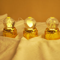 Crystal Ball LED Night Lamp with Warm Glow ( random design )