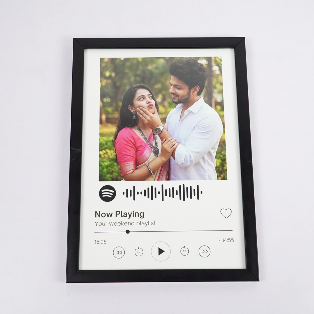 Personalized Spotify Photo Frame | Custom Music Plaque with Photo