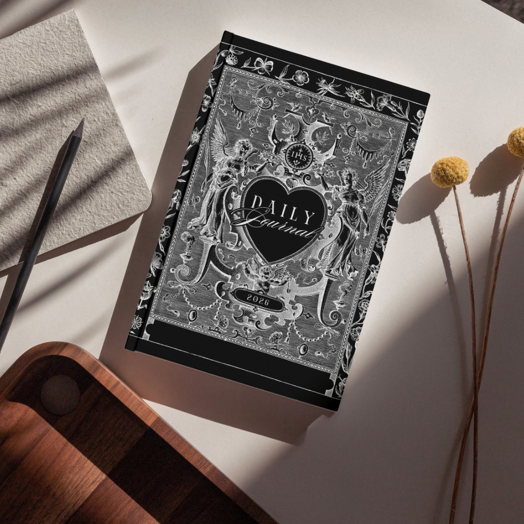 Daily Journal 2026 | Antique Style Black Writing Diary