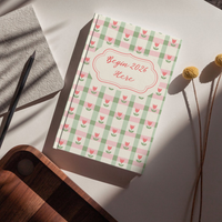 Begin 2026 Here Journal | Cute Floral Aesthetic Daily Diary
