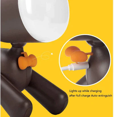 Cute Puppy Shape Lamp Animal LED Night Light Adjustable Brightness & Children's Eye Care Night light