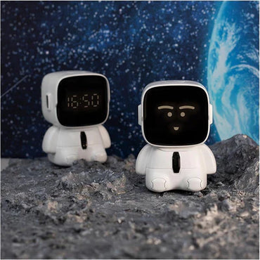 Astronaut Cute Emotions Digital Alarm Clock, Kids LED Electronic Clock Snooze Mode, Loud Volume Timer Clock For Children