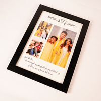 Personalized MERA BHAI  Brother Sister Photo Frame Gift