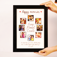 Personalized  EVERY MOMENTS  Brother Sister Photo Frame Gift