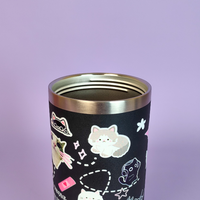 Meow Magic Tumbler – Cute Cat Print Stainless Steel Double-Wall Insulated Mug