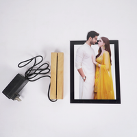 Personalized Couple LED Photo Frame | Custom Name Night Lamp