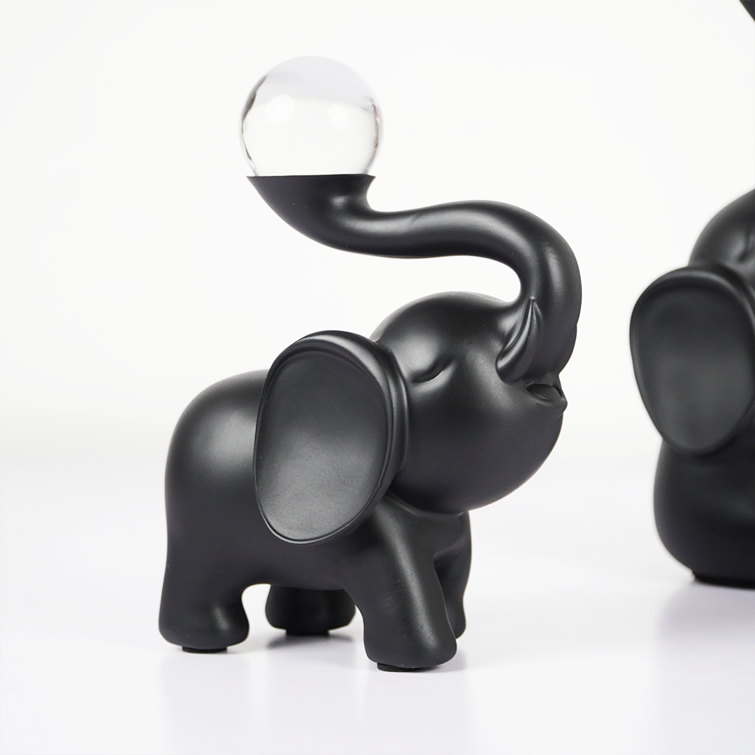 EleGlow™ Elephant Decor Showpiece – Modern Resin Art Sculpture with Light Accent set