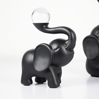 EleGlow™ Elephant Decor Showpiece – Modern Resin Art Sculpture with Light Accent set