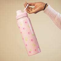 Floral rose Design Stainless Steel Bottle