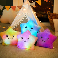 Twinkle Star Glowing LED Night Light Plush Pillows Stuffed Toys (Available in Blue, Pink, Purple, Yellow, White)