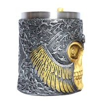 3D Skull Bone Stainless Steel Coffee Mug (400 ml)