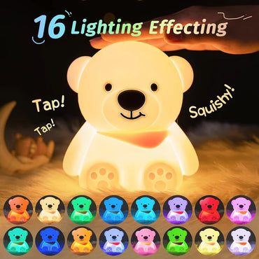 Bear Colour Changing Baby Night Light