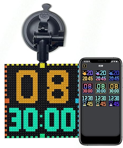Programmable Windscreen Light Smart Screen Display Frame, Car Rear Window LED Screen Light, Pattern ...