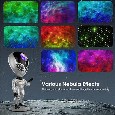 Alien Galaxy Star Projector Fog Night Light, LED Starry Sky Projector with Remote Control Sleep Light for Home Decor