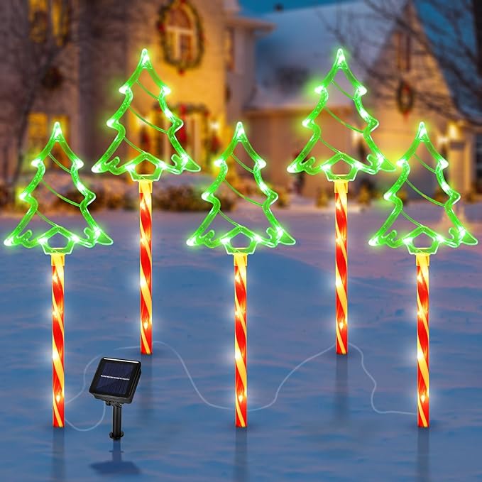 Solar Christmas Tree Garden Light