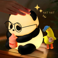 Cute Baby Panda Rechargeable Night Light