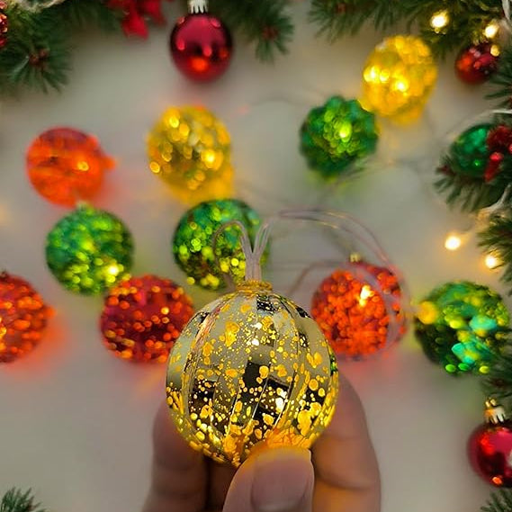 Colorful Christmas Ornament LED Ball Lights