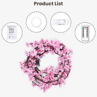 MEMORIES INSITE™BRANCH LIGHT PINK ROSE CHERRY BLOSSOM TREE BRANCH LIGHTING