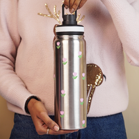 Stainless Steel Floral Printed Water Bottle