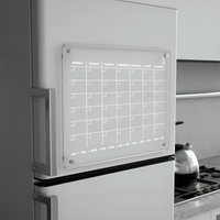 Clear Monthly Plus Weekly Fridge Acrylic Planner | Pens and Reg