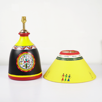 Sunbeam Tribe Table Lamp – Handpainted Ethnic Decor Light