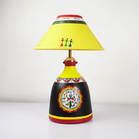 Sunbeam Tribe Table Lamp – Handpainted Ethnic Decor Light