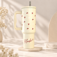 Personalized Cherry Daze  🍒 Leakproof Stainless Steel Tumbler