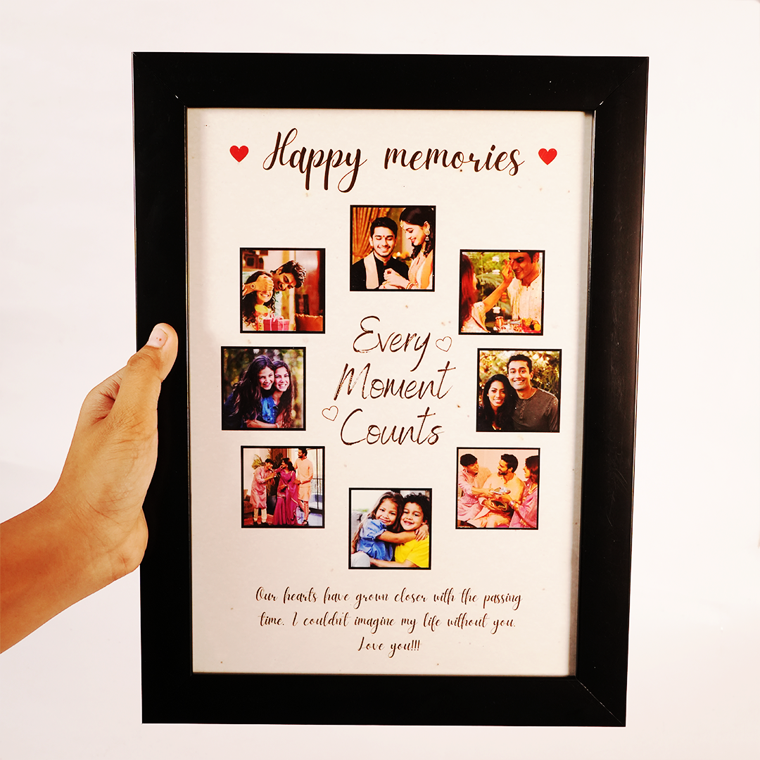 Personalized  EVERY MOMENTS  Brother Sister Photo Frame Gift