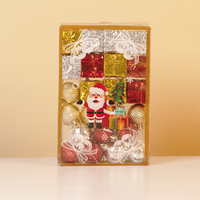 Christmas Tree Decoration Gift Set – 24pcs Ornament Box with Mini Gift Boxes, Baubles
