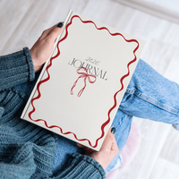 2026 Journal Notebook | Minimal Bow Aesthetic Daily Diary