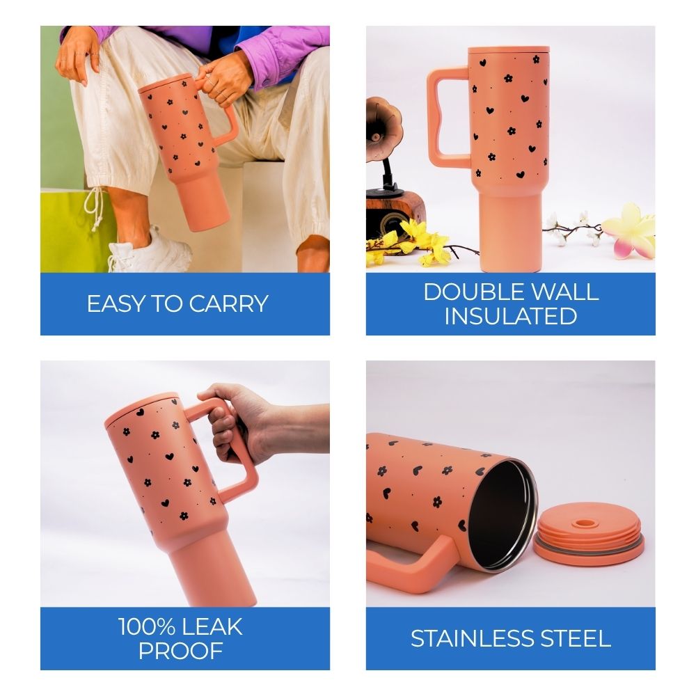 Peach Petals Tumbler