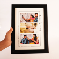 Personalized  LOVEING Brother Sister Photo ON RAKHI Frame Gift