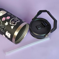 Meow Magic Tumbler – Cute Cat Print Stainless Steel Double-Wall Insulated Mug