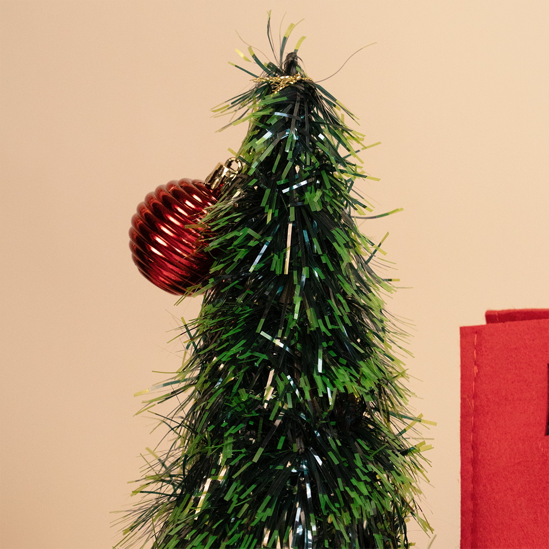 Mini Tinsel Christmas Tree