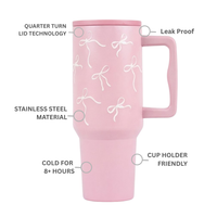 Blush Bloom Tumbler With Pink LId 🎀