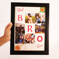 Personalized  BEST BRO Brother Sister Photo Frame Gift