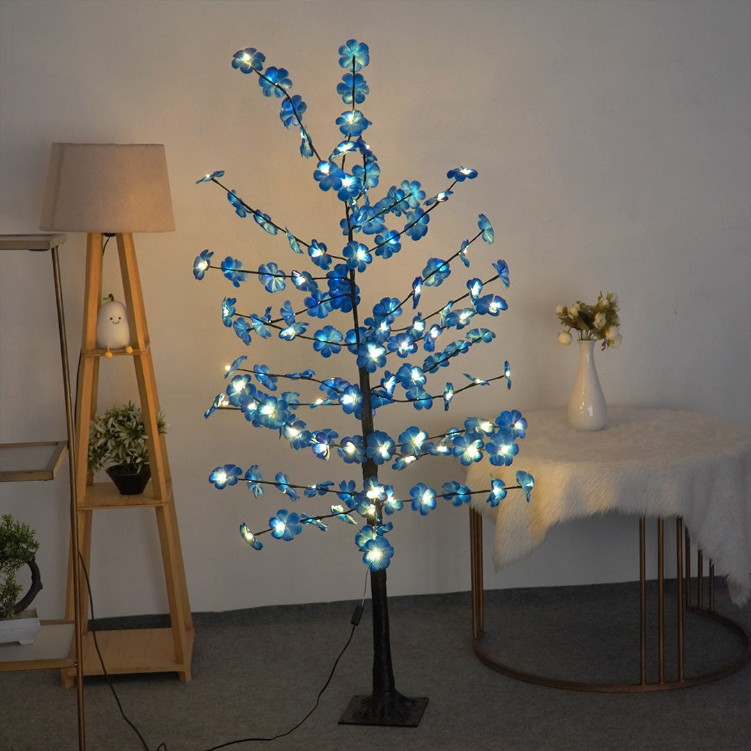 MEMORIES INSITE " Blue Blossom Tree Light "Decorative LED Tree for Home Decor Living Room Bedroom Festive Decoration