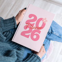 2026 Planner Diary – Cute Pink Daily Planner Notebook for Goal Planning, Journaling & Productivity