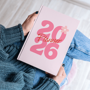 2026 Planner Diary – Cute Pink Daily Planner Notebook for Goal Planning, Journaling & Productivity