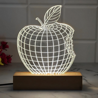 🍎 Apple Glow 3D Lamp – Crisp Light, Fresh Style