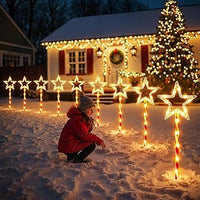 Star Solar Pathway Lights for Christmas