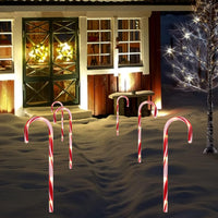 Solar Christmas Candy Cane Light