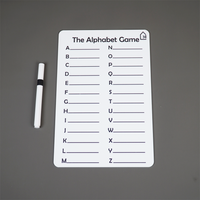 Reusable Alphabet Learning Board for Kids with Pen Box & Cleaning Cloth