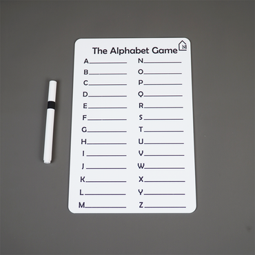 Reusable Alphabet Learning Board for Kids with Pen Box & Cleaning Cloth