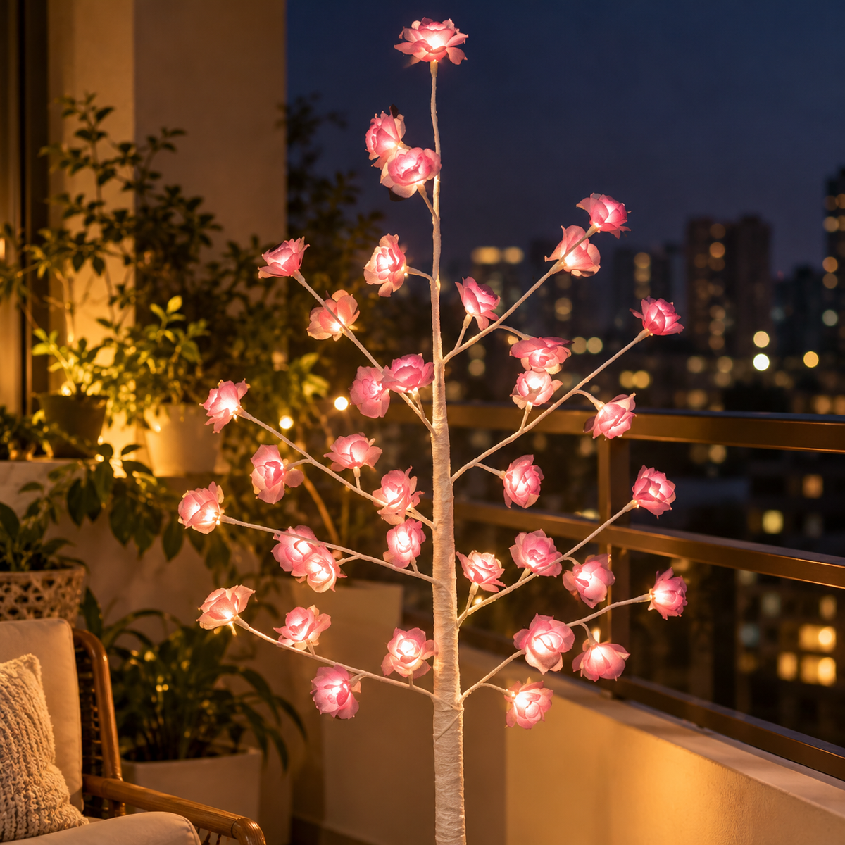 Rose Tree Light – Glowing Decorative Flower Lamp