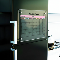 Monthly Acrylic Fridge Planner with Week days | Pens and Reg