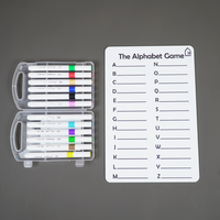 Reusable Alphabet Learning Board for Kids with Pen Box & Cleaning Cloth