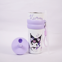 Kuromi Stainless Steel Insulated Tumbler with Straw & Carry Loop