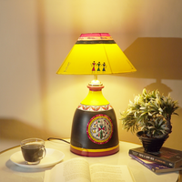 Sunbeam Tribe Table Lamp – Handpainted Ethnic Decor Light